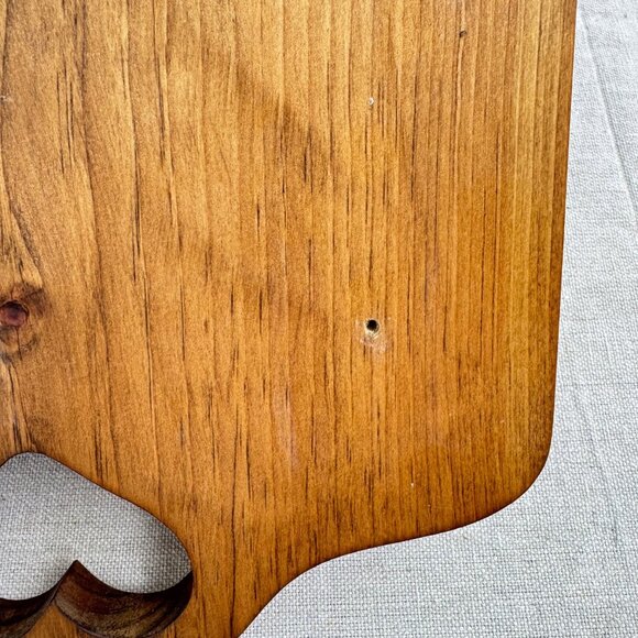 Vintage Wood Wall Shelf Display Heart Knick Knack Rustic Farmhouse Circle Cutout - Picture 8 of 9
